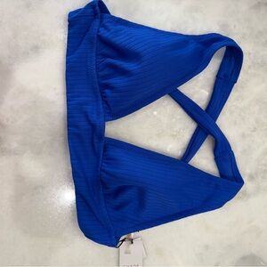 Shade & Shore Vibrant Blue Bikini Top